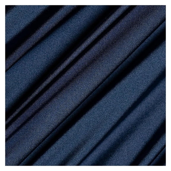 Nylon Spandex Fabric by The Yard - 60" Wide Spandex Swimwear Fabric - 4 Way Stretch for Active Wear, Yoga Pants, Swimsuits and Table Cloths - Navy - 4 Yards