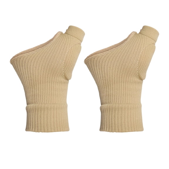 Nylon Spandex Wrist Guard Half Finger Glove, Elastic Strap for Joint Sprain, Warm Cold Resistant for Men Women Fitness
