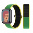 thumbnail image 1 of Nylon Sport Loop Bands for Apple Watch Band 44mm 40mm 41mm 45mm 38mm 42mm for Women Men, Stretchy Elastic Braided Replacement Wrist Band for iWatch Series 6 7 5 4 3 2 1 SE -Jamaica, 1 of 8
