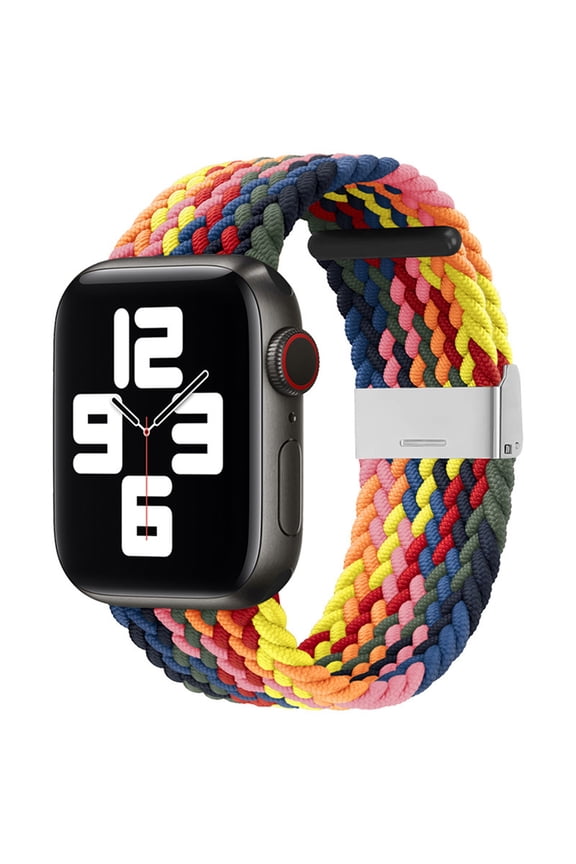 Nylon Sport Loop Watch Bands Compatible with Apple Watch Band 49mm 45mm 44mm 42mm, Soft Braided Woven Magnetic Clasp Strap for iWatch Series 9/8/7/6/5/4/3/2/1/SE/Ultra Women Men
