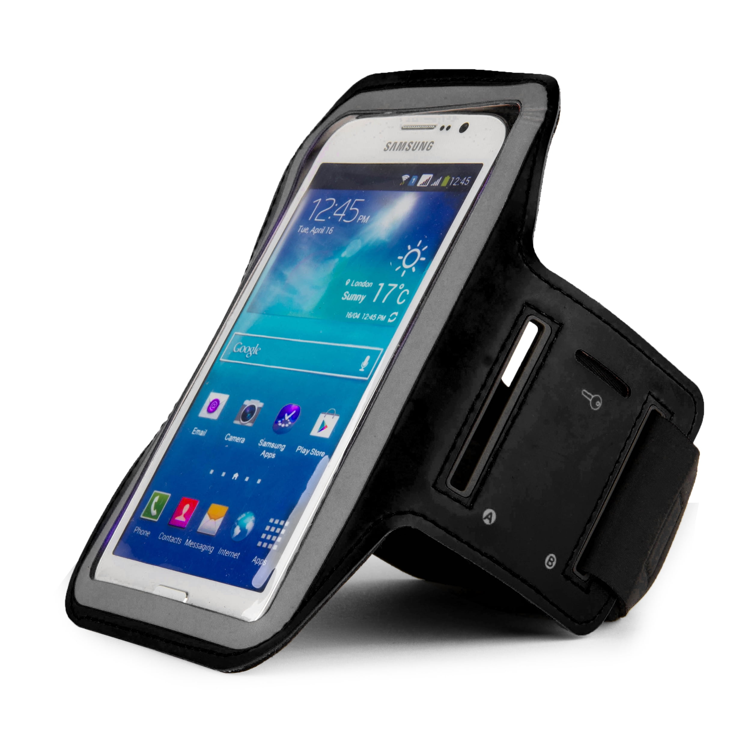 SumacLife Nylon Sports Armband Case For Apple iPhone 5/5S/5SE, White