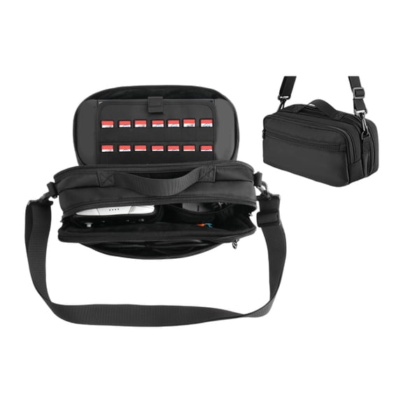 Nylon Storage Case Bag For NS2 NS1 Consoles Controllers With Multiple Compartments And Adjustable Shoulder Chain