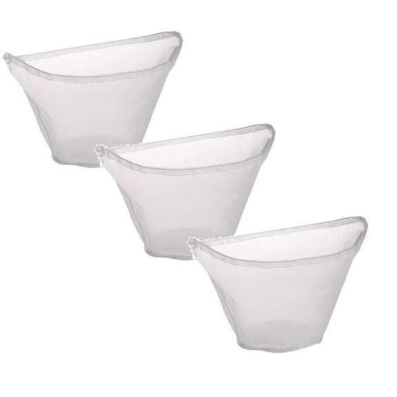 Nylon Straining Bags, Reusable Nut Milk Bag for Straining Almond, Soy & Oat Milk, Fine Mesh Filter for Juice, Cheese Making, Dumpling Fillings(Set of 3)