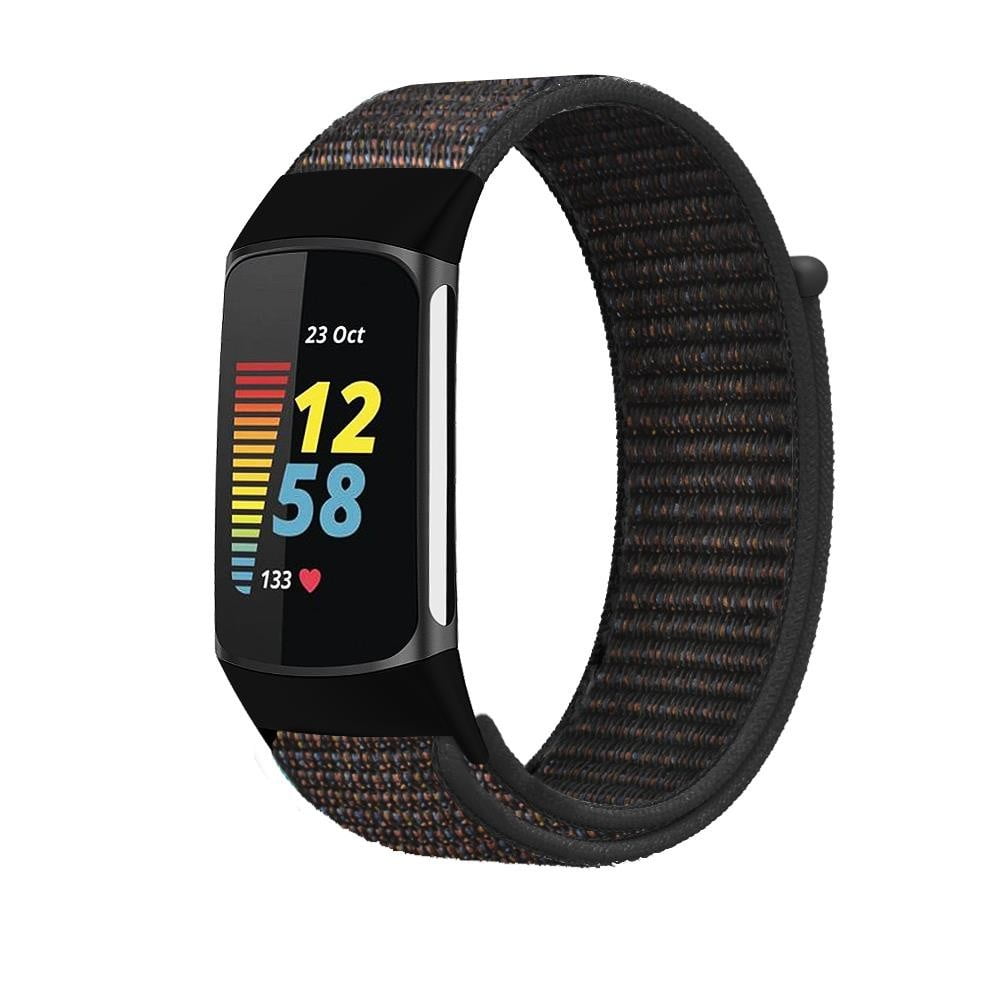 Nylon Strap Compatible with Fitbit Charge 5 Smart Watch Sports Nylon Weave Loop Bracelet Wristband Correa Pulsera for fitbit Charge 5 Band Charcoal Walmart Business Supplies