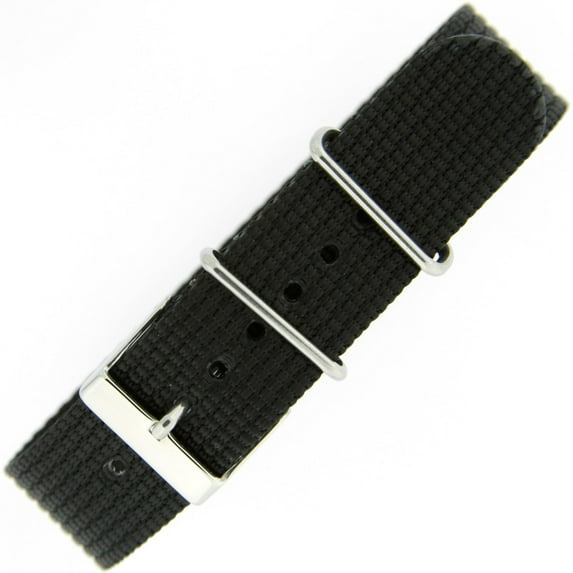 Nylon Strap Watch Band One-piece Sport Strap Stainless Buckle 20 Millimeter