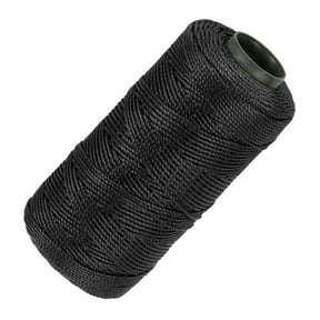 Uxcell Nylon String 3 Strands Twisted Mason Line 1.5mm x 218 Yards, Black