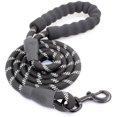 thumbnail image 1 of 5 FT Nylon Dog Leash, Slip Lead Dog Leash Padded Handle for Small Medium and Large Dogs, 1 of 9