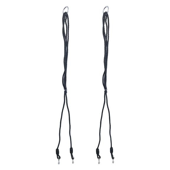 Nylon Swing Rope Extension Heavy Duty Adjustable Hanging Strap For Outdoor Tree Swings And Hammocks Black-110-180Cm