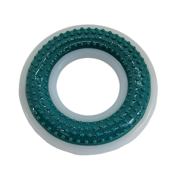 TPR & Nylon Dental Chew Ring Toy for Dogs - Ideal for Aggressive Chewers – (4" Diameter)