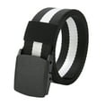 thumbnail image 1 of Nylon Tactical Belts for Men Nylon Ratchet Belts Adjustable Men Fashion Belts for Women Dresses Work Belts for Women Silver Buckle Fashion Belts for Women Dresses Formal,Black, 1 of 8