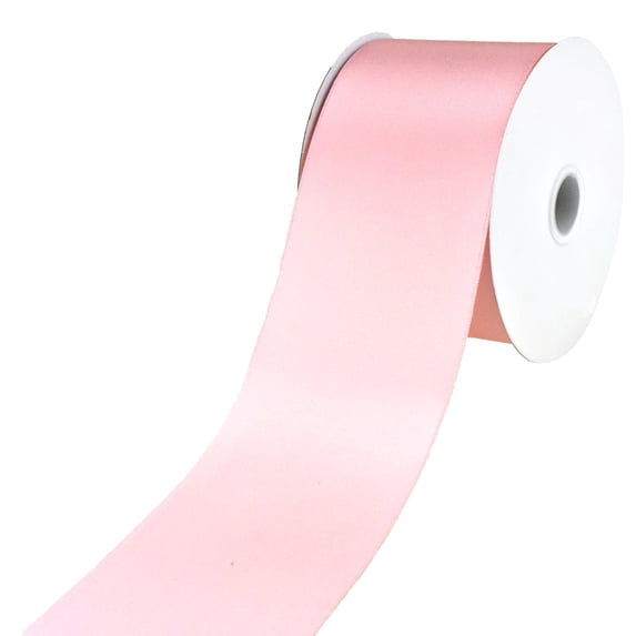 Nylon Taffeta Wired Edge Ribbon, 2-1/2-Inch, 25-Yard - Light Pink