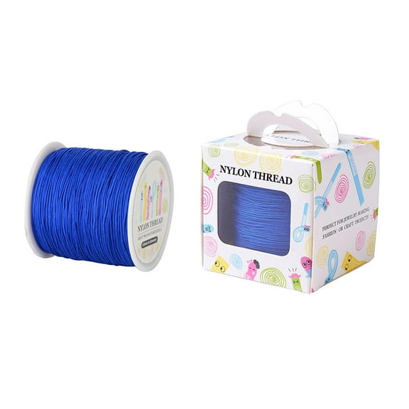 Nylon Thread Blue 0.8mm about 98.43yards/roll(90m/roll)