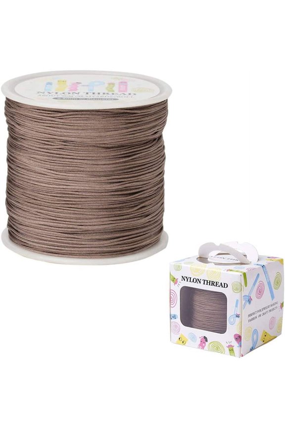 Nylon Thread Camel 0.8mm 98.43yards/roll(90m/roll)