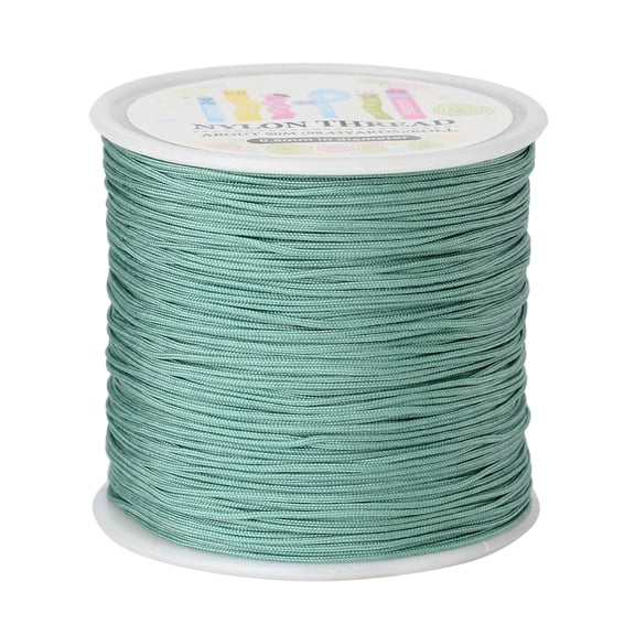 Nylon Thread Dark Sea Green 0.8mm about 98.43yards/roll(90m/roll)