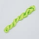 Nylon Thread Nylon Jewelry Cord for Custom Woven Bracelets Making Green Yellow 2mm about 13.12 yards(12m)/bundle