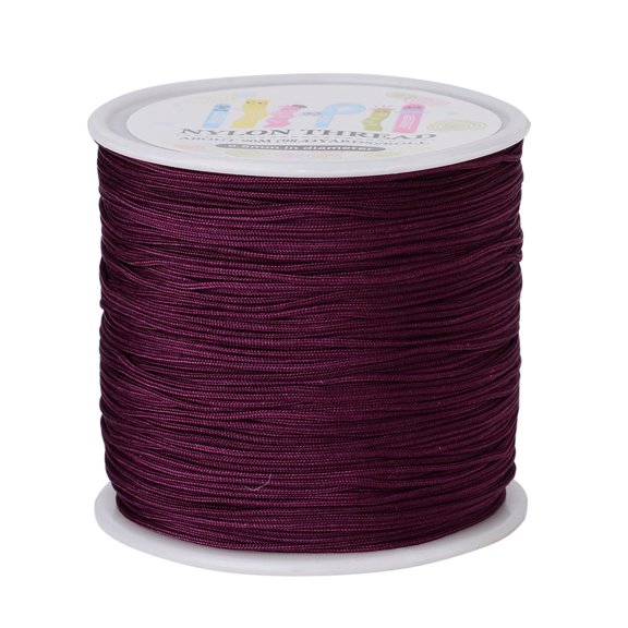 Nylon Thread Purple 0.8mm about 98.43yards/roll(90m/roll) DIY