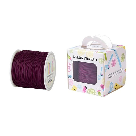 Nylon Thread Purple 0.8mm about 98.43yards/roll(90m/roll)
