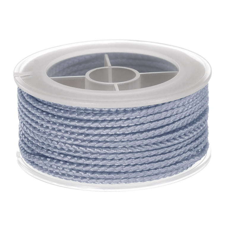 Nylon Thread Twine Beading Cord 2mm Extra-Strong Braided Nylon Crafting  String 11M/36 Feet, Shadow Blue