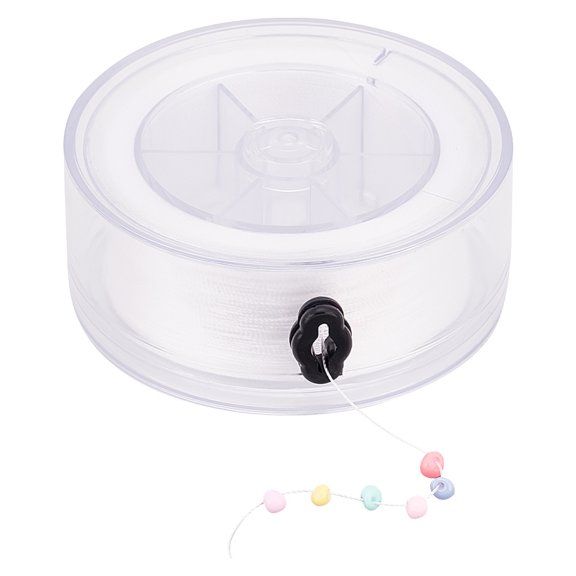 Nylon Thread for Pearl Jewelry Making White 0.2mm 260m/roll