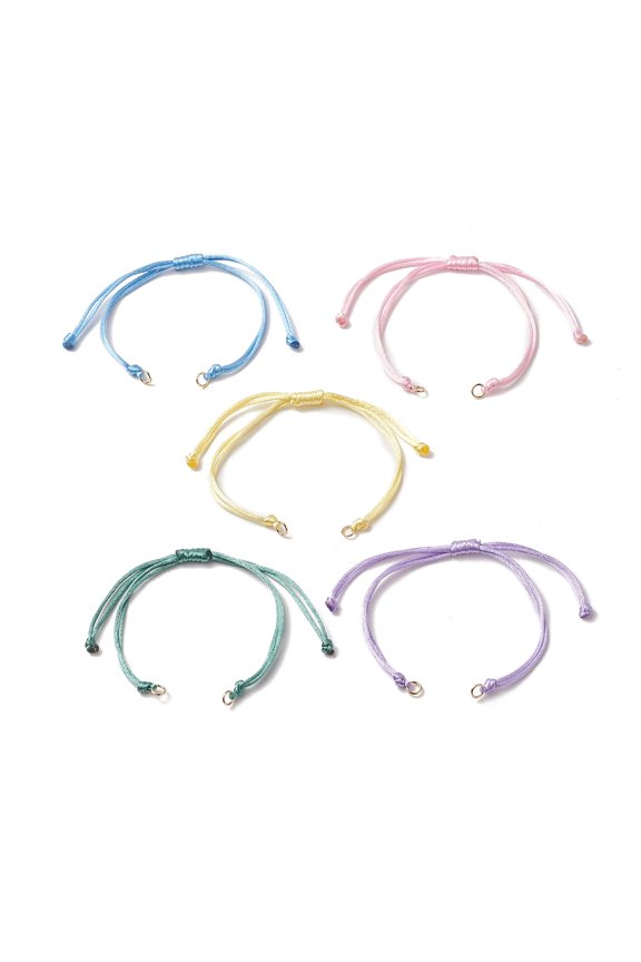 Nylon Thread with 304 Stainless Steel Jump Rings for Adjustable Link Bracelet 10-3/8 inch(26.4cm) Inner Diameter: 1/8 inch(0.32cm) DIY