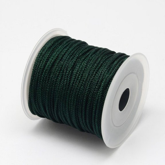 Nylon Threads Dark Slate Gray 2mm about 25.15 yards(23m)/roll
