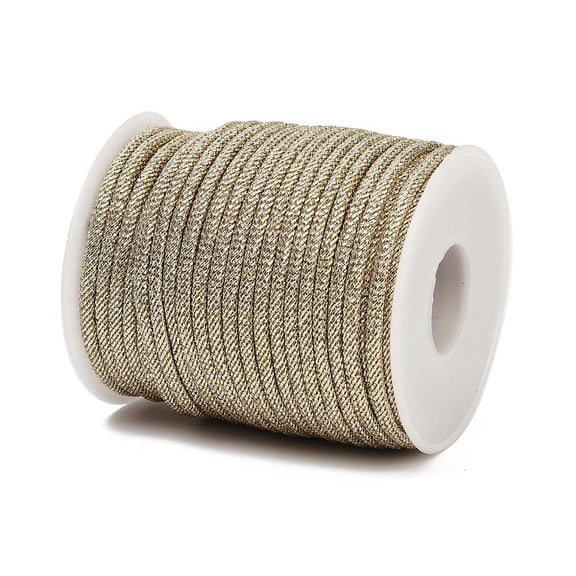 Nylon Threads Milan Cords/Twisted Cords Dark Khaki 3mm about 21.87 yards(20m)/roll