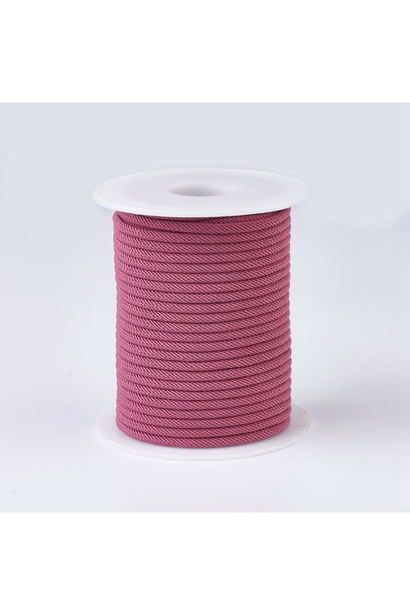 Nylon Threads Milan Cords/Twisted Cords Flamingo 3mm about 21.87 yards(20m)/roll