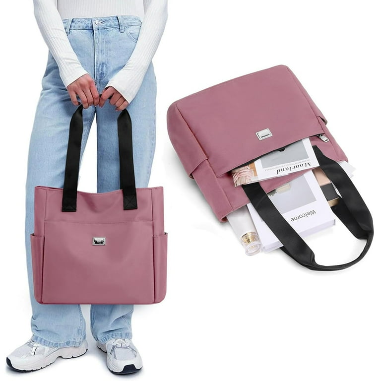 HY Women s Nylon Tote Bag Pink