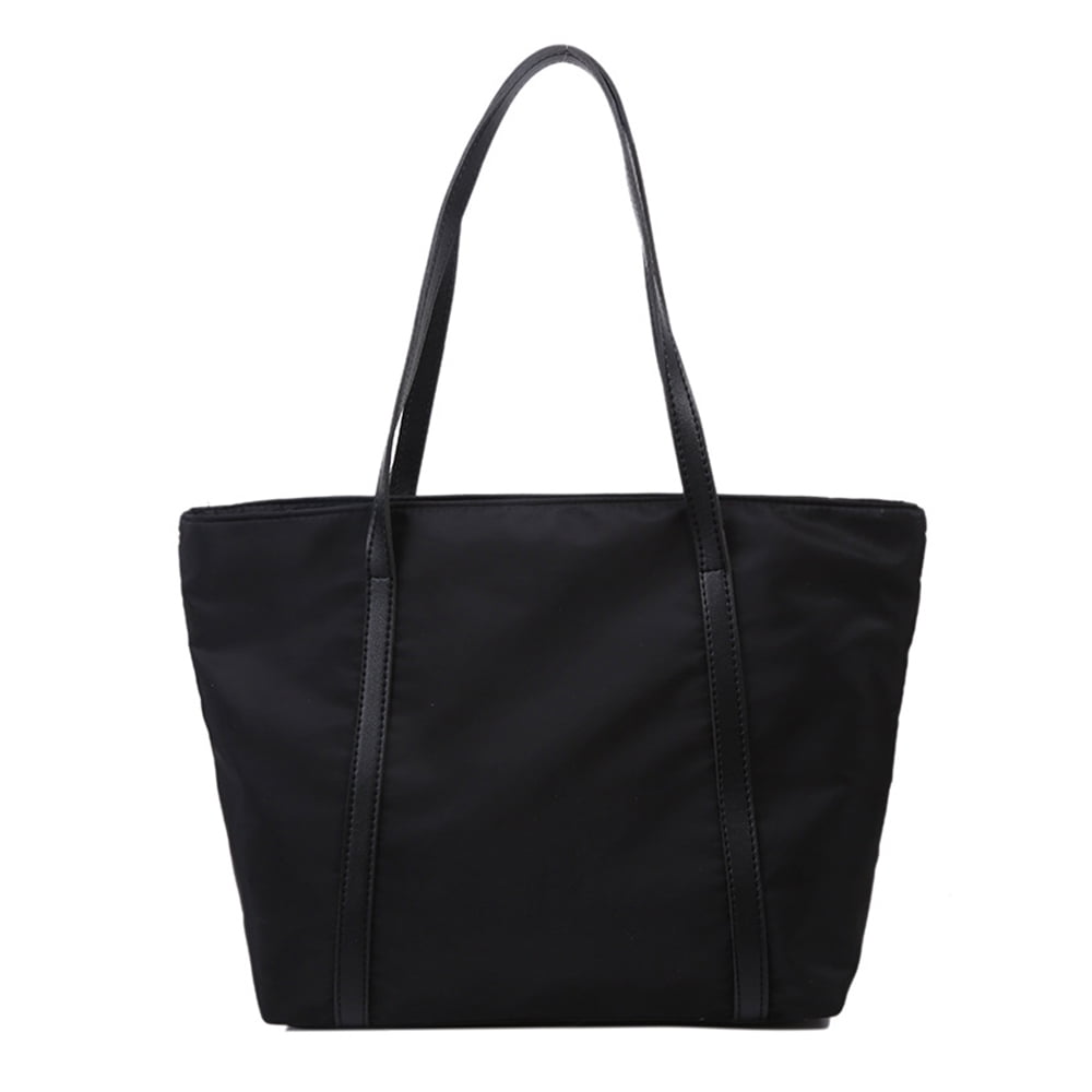 Nylon Tote Bag for Women, Foldable Tote Bag With Zipper Large Shoulder