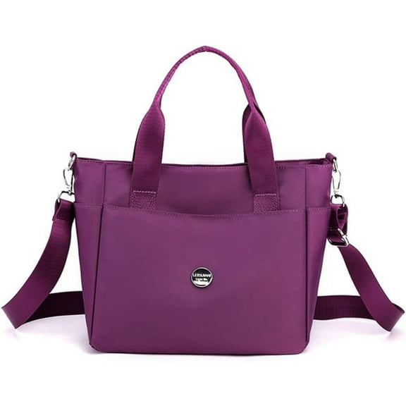 Nylon Tote Bag for Women Waterproof Cross Body Handbags Purses with Zipper Pocket Shoulder Bag Ladies Casual Satchel