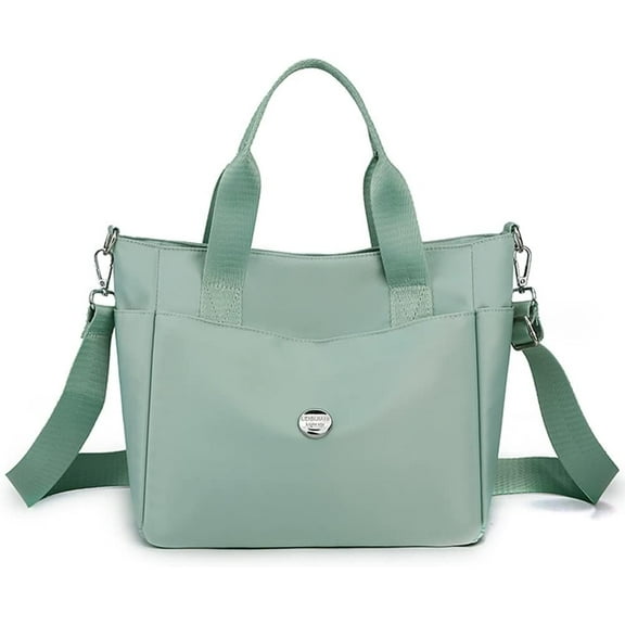 Nylon Tote Bag for Women Waterproof Cross Body Handbags Purses with Zipper Pocket Shoulder Bag Ladies Casual Satchel