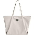 thumbnail image 1 of Nylon Tote Bag for Women Waterproof Shoulder Handbag with Zipper, 1 of 6