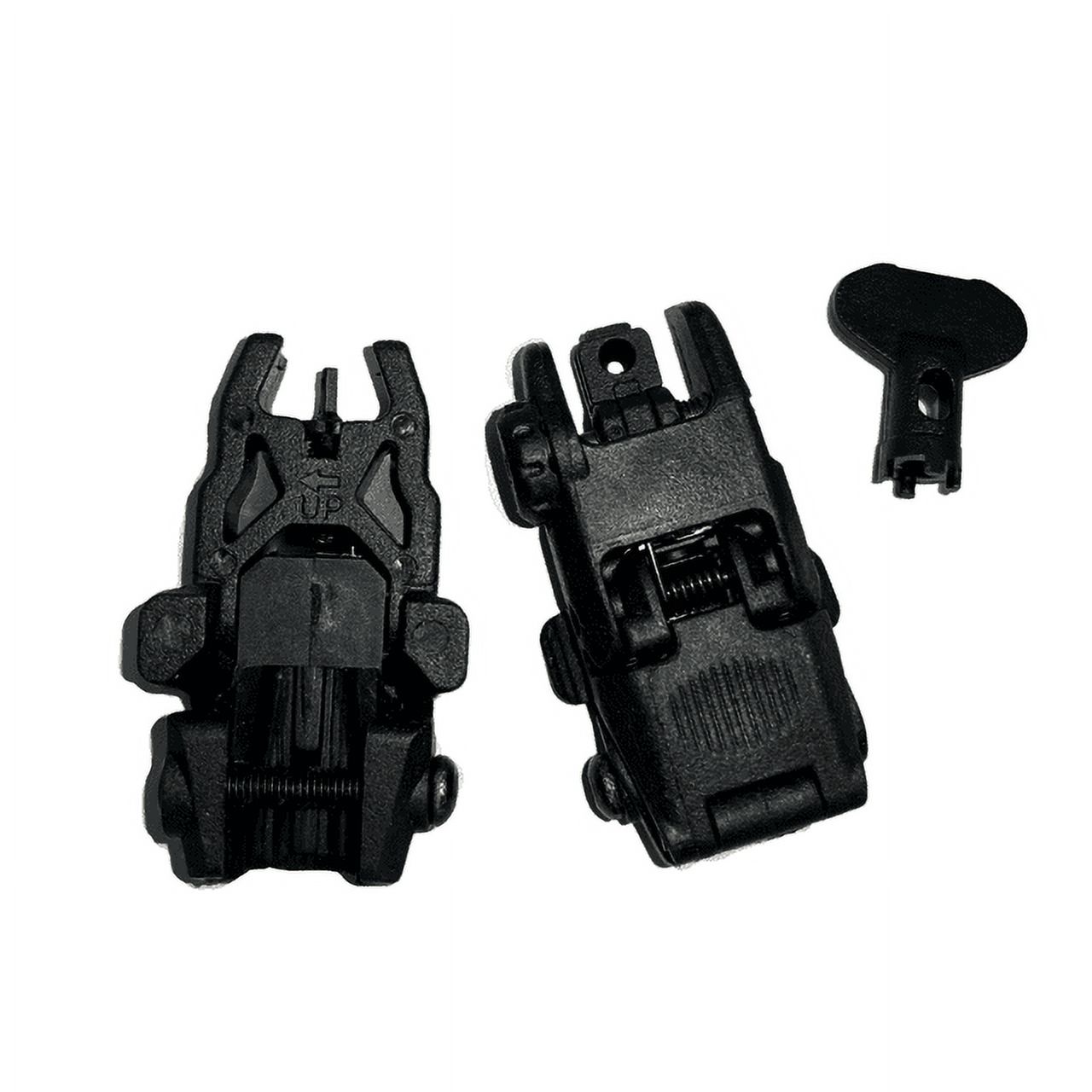 Nylon Toys Front and Rear Flip Up Sight (For Training Use Only) Folding ...