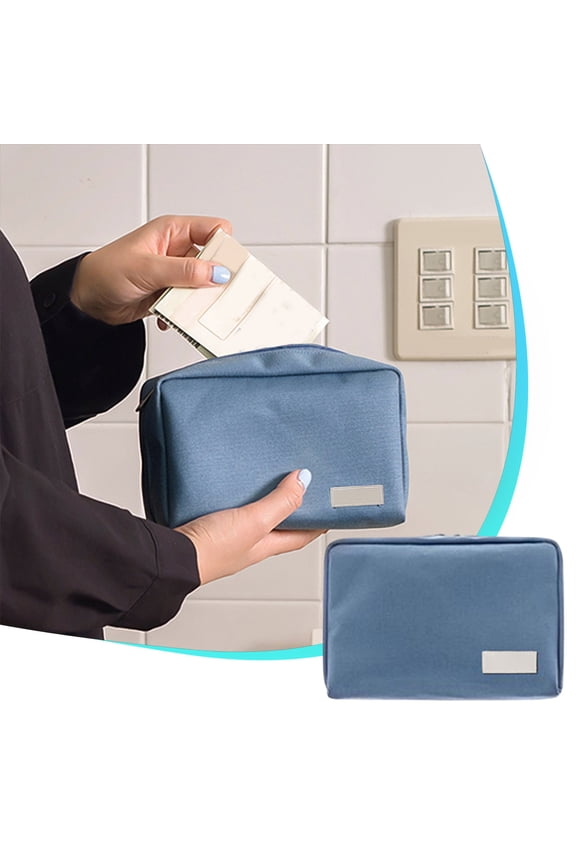 Nylon Travel Passbook Bag Organizer, Zippered Wallet for Passport Credit Cards Tickets and ID, Safe RFID Protection with Compact Storage for Travel Business and Daily Use