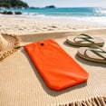 thumbnail image 1 of Nylon Travel Shoe Bag with Drawstring, Water-Resistant Packing Organizer for Slippers, Sandals and Gym Shoes, 13.78 x 5.51 in, Orange, 1 of 6