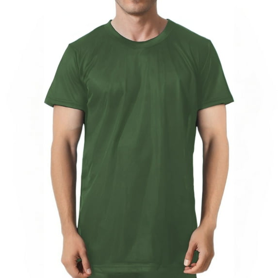 Nylon Tricot Crew Neck T-shirt