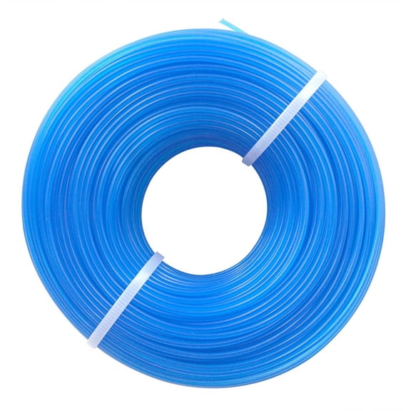 Nylon Trimmer Line,0.065" Weed Eater String,Square Blue Heavy Duty String Trimmer Line,Premium Nylon Weedeater Line for Garden Lawn Mower,Grass Trimmer & Tough Trimming Jobs