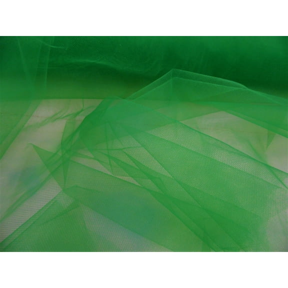 Nylon Tulle Sheer Fabric Kelly Green 54 inch wide DD305