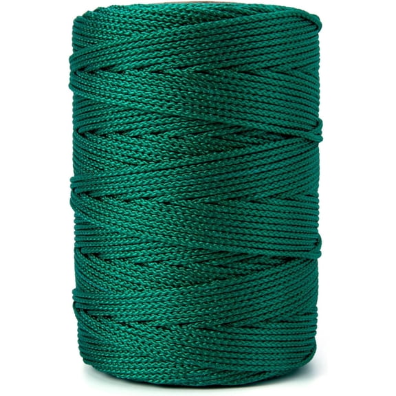 Nylon Twine, Braided Mason Line String for Masonry, General Construction, Gardening, DIY Projects, Hunter Green