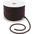 thumbnail image 1 of Nylon Twisted Trim Cord 3mm Twisted Ropes 21 Yards Craft Rope Cord Twisted Silk Ropes String Threads for Home D茅cor Upholstery Curtain Tieback Honor Cord Brown, 1 of 7
