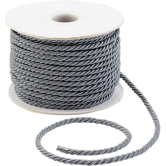 Nylon Twisted Trim Cord 3mm Craft Rope Cord Twisted Ropes Strong Thread String for Home D茅cor Celebration Favors Gift Wrapping Graduation Honor Cord 21 Yards