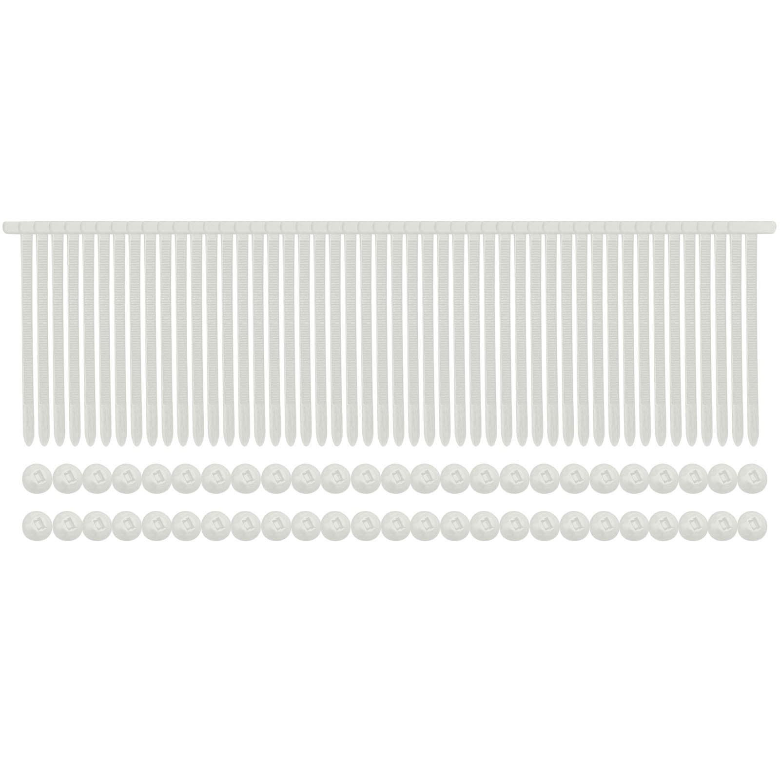 130-Piece Nylon Universal Cable Tie Buckle Set For Cars - Heavy Duty Zip Ties, Car Repair & Organization