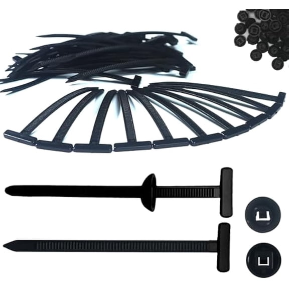 Nylon Universal Cable Tie Buckle,Car Quick Repair Fixed Cable Ties Tool,Multifunctional Cable Tie Buckle Suitable for Various Environments