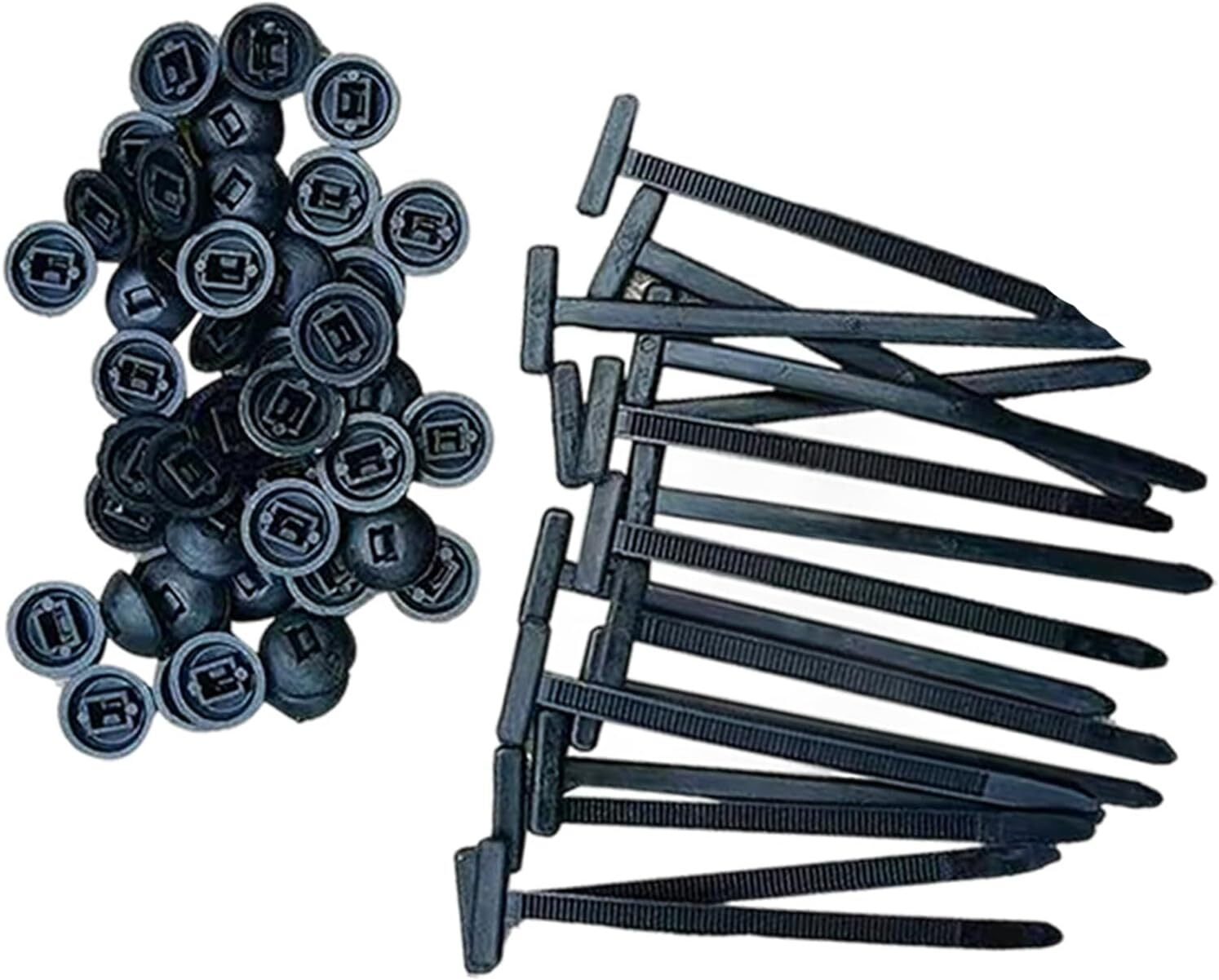 50 Stück Nylon Kabelbinder Schnallen - Universal Clips Für Auto & Haushalt