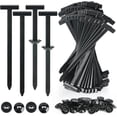 thumbnail image 1 of Nylon Universal Cable Tie Buckle | Self-Locking Retainer Fasteners & Zip Ties for Bumper, Fender, License Plate & Plastic Panels, 1 of 8