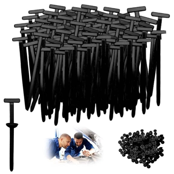 Nylon Universal Cable Tie Buckle,Zipper Clips Cable Tie Buckle Zip Tie,Self-Locking Nylon Zip Ties Holder,Multipurpose Plastic Cable Ties Buckles Tool for Car Daily Repair (20PC)