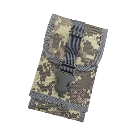 Nylon Waist Bag with Snap Closure for Hiking Camping Device Storage