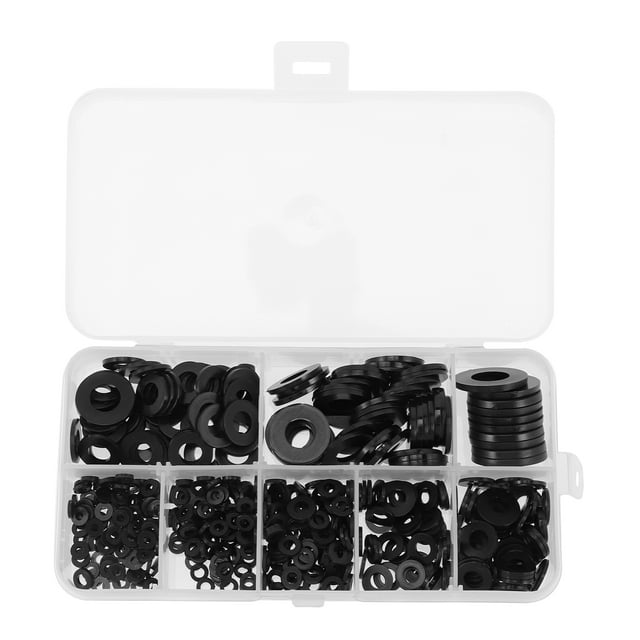 Nylon Washer 500 Pcs Black Washers Automotive Assortment Kit Lower Unit