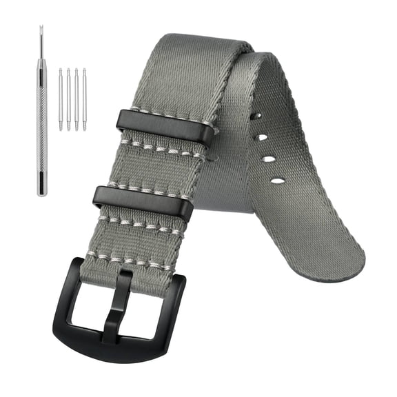 Nylon Watch Band 18mm Military Ballistic Nylon Replacement Watch Strap with Stainless Steel Buckle for Men Women