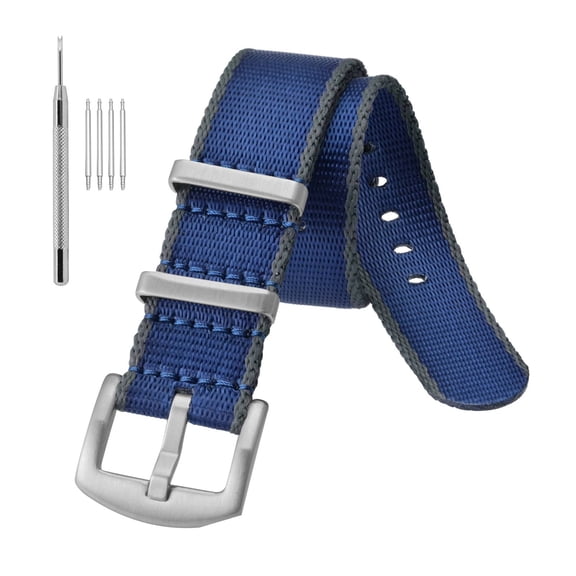 Nylon Watch Band 20mm Military Ballistic Nylon Replacement Watch Strap with Stainless Steel Buckle for Men Women